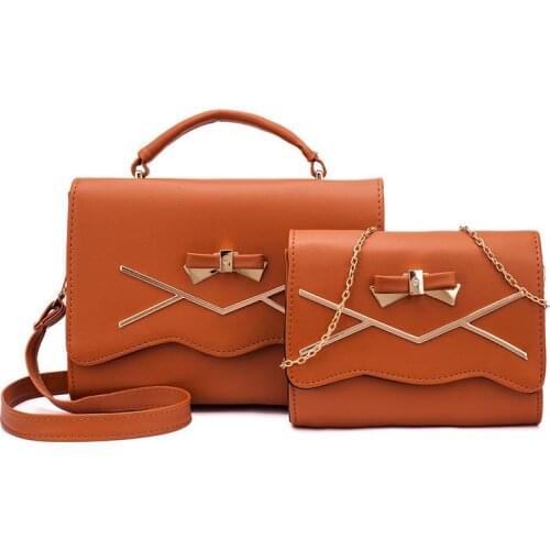 Droopshipping Luxury Women Handbag 2Pcs/set Composite Tote Bags Set Women Top-Handle Bags Female Purse Clutch handbags A1-32