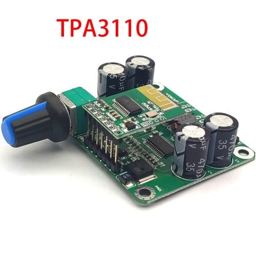 TPA3110 PBTL Ddigital Power Amplifier Board 30W Stereo Class D Power Amplifier Board Bluetooth 5.0 Amplifier Board
