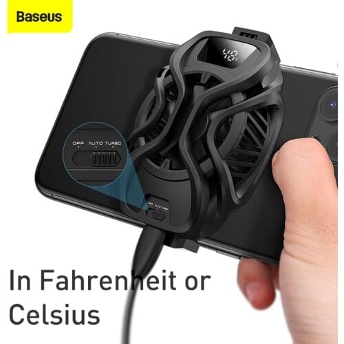 Baseus Mobile Phone Radiator Automatic Temperature Adjustment Game Universal Refriger Cooling Radiator For iPhone Samsung Huawei