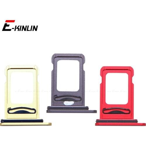 For iPhone 11 Sim Card Tray Slot Holder Adapter Repair Parts