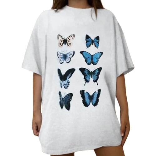 Summer Korean Fashion Womens Tube Top 2021 Womens Vintage Sun Moon Printed Pattern Casual Short Sleeve Tops Sexy Women T-shirt