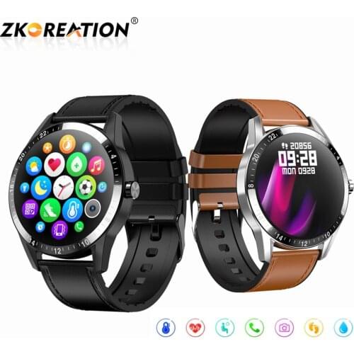 ZKCREATION Business Men Smart Watch IP67 Waterproof Fitness Tracker Heart Rate Monitor Smartwatch For Android iOS Phone