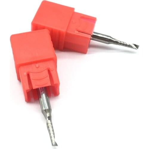 1PC One Flute Spiral d2x8 2mm 8mm long Wood Milling Cutter high quality PVC Carbide Engraving Cutters CNC router bits acrylic