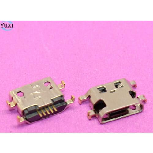 10pcs Micro USB Jack 5pin B type Connector For Huawei G7 Lenovo A708T S890 Alcatel 7040N 5 pin Charger Dock Charging Port Socket