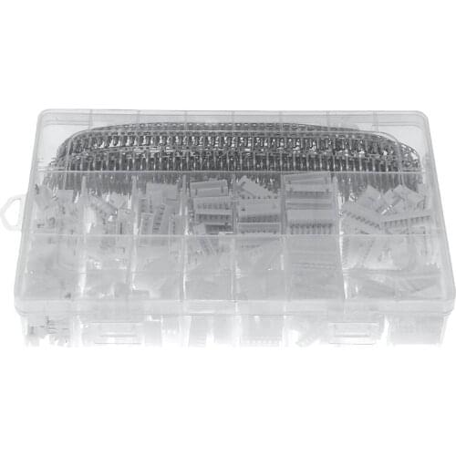 1220pcs XH2.54-2/3/4/5/6/7/8/9P male and female head plastic shell needle holder crimping terminal connector