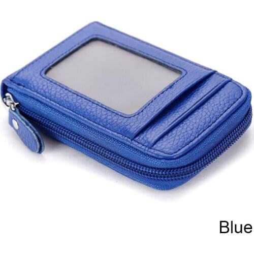 20PCS / LOT Genuine Leather Card Wallet Unisex Card Holder Wallets Business Credit Card Holders