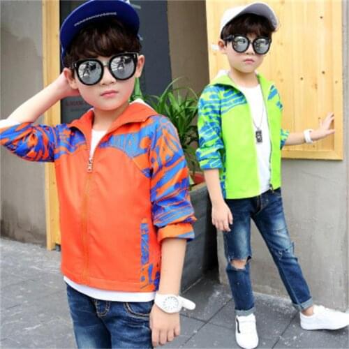 2018 Spring sports fashion childrens upper outerwear jacket coat childrens clothing waterproof windbreaker jacket Men
