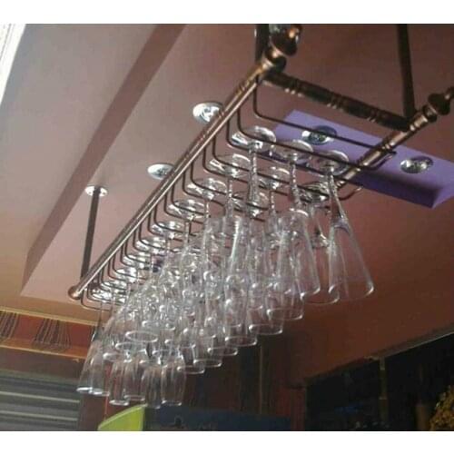 80*30CM Fashion Bar Red Wine Goblet Glass Hanger Holder Hanging Rack Shelf wall wine rack cup holder