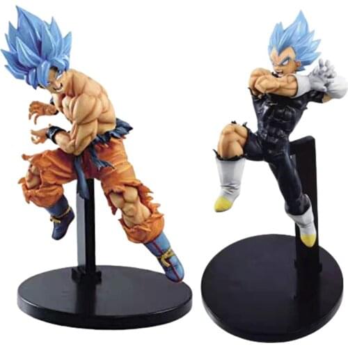 Anime Dragon Ball Z Super Saiyan Son Goku VS Vegeta Action Figures Goku Toys Model PVC Doll Vegeta Figurine DBZ Goku Brinquedos