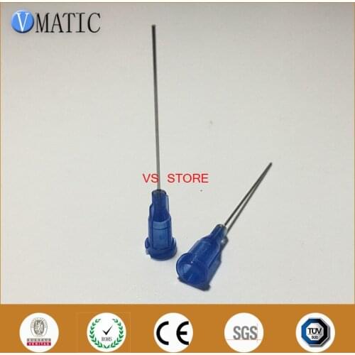 Free Shipping 100Pcs 1.5 Inch 22G Dispensing Robot Glue Needle Tip 1-1/2 Inch