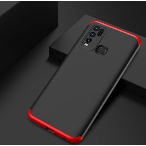 Vivo Y50 Case 360 Degree Full Protection Drop-proof Armor Hybrid Anti-knock Hard PC Case for Vivo Y50 Back Cover 6.53 inch