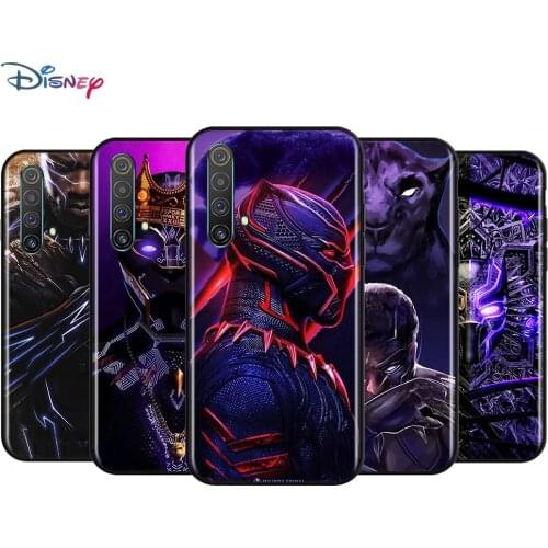 Black Soft Marvel Black Panther For Realme 7i Global C2 C3 C11 C12 C15 C17 X2 X3 Superzoom X50 XT Q2 Q2i Pro 5G Phone Case