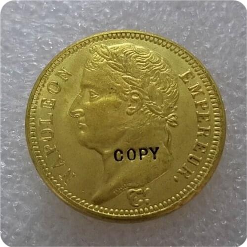 France, Napoleon I, 40 Francs, 1809, Lille Gold Coin COPY FREE SHIPPING