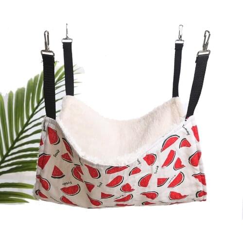Pet Hammock Cotton Mouse Ferrets Guinea Pig Cat Hanging Bed For Cats Rodents Hammock For Hamster Pets Swing