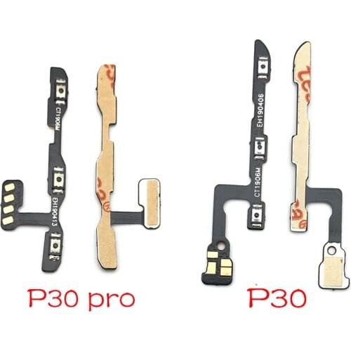 Power on/off Volume Key Button Flex Cable Ribbon For Huawei P30 40 Pro Lite