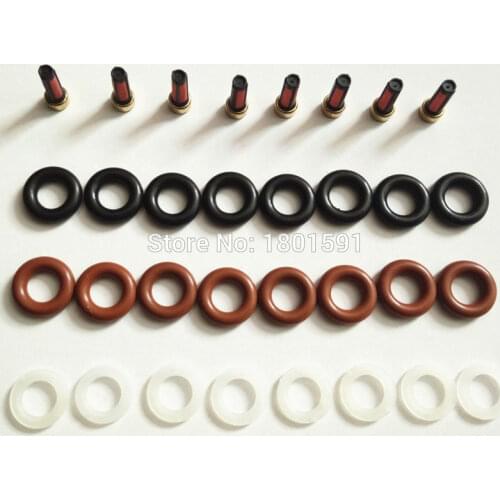 Wholesale 8set Fuel injector repair kit filters orings caps for Mercedes g500 engine m113 112 0280156153 0280155744 0280156014