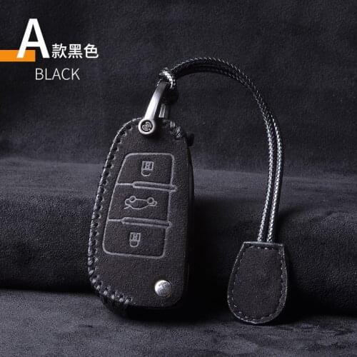 Leather Key cover car Key Case For Audi A1 A3 A4 A5 Q7 A6 C5 C6 Car Holder Shell Remote Cover Car Styling keychain