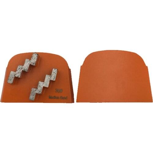 CT88 Exported High Quality Grinding Shoe Floors Two Zigzag Segments Lavina EZ Diamond Concrete Pad for Terrazzo Floor 12PCS