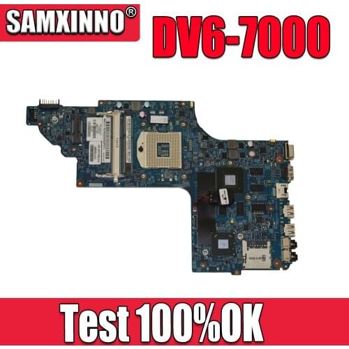 SAMXINNO 682174-501 682174-001 48.4ST06.021 PC Motherboard For HP pavilion DV6 DV6-7000 MAIN BOARD HM77 GT650M 2GB Video Card