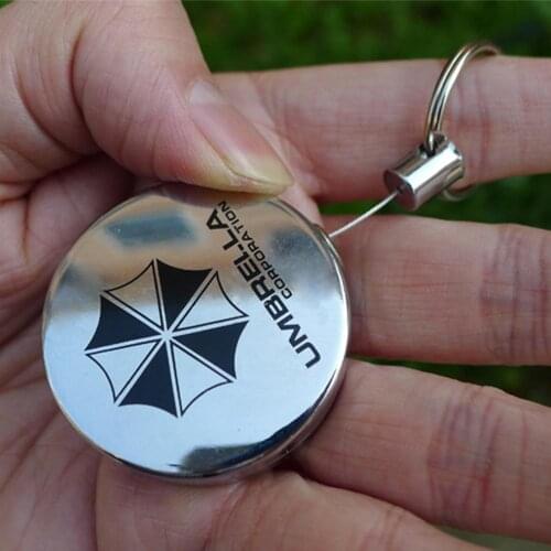 Mounchain Outdoor Tools Metal Retractable Pull Key Chain Lanyard Tag Card Badge Holder Reel Recoil Belt Clip