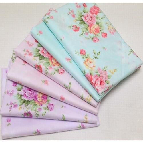 Pretty 3 Colors Spring Garden Colorful Flowers Printed 100% Cotton Fabric Quilting Baby Bedding Tilda Cloth Patchwork fabric