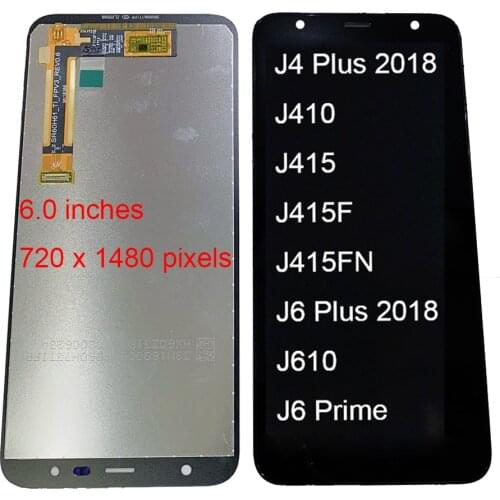 Original 6.0'' LCD For Samsung Galaxy J4+ 2018 J4 Plus J415 J415F J410 LCD Display Touch Screen Digitizer Assembly
