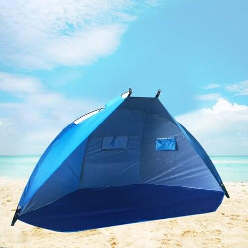 2 People Outdoor Sun Shelter Tent For Beach Picnic Fishing Camping Hiking Tents Sun Shade Tent UV Protection Shelters X399B