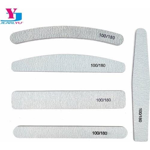 5pcs/set Nail Files 5 Styles Nail Polish Buffer Sandpaper Lima 100 180 Profesional Slim Kit Strong Thick Professional Manicure