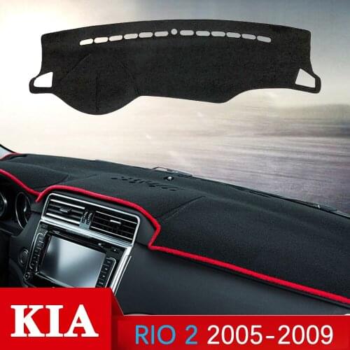 For KIA RIO 2 2005 2006 2007 2008 2009 New Pride Rio5 Anti-Slip Mat Dashboard Cover Pad Sunshade Dashmat Carpet Accessories RIO2