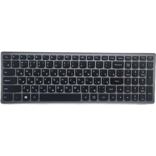 Russian laptop keyboard for LENOVO Z500 Z500A Z500G series RU layout with silver frame notebook replace laptop Keyboard