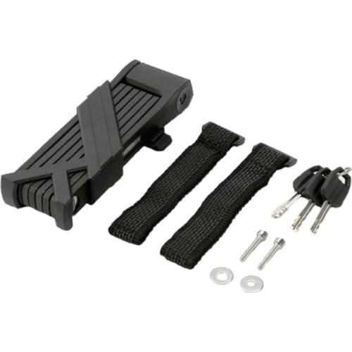 Y1UC Heavy Duty Folding Bicycle Lock MTB Road Bike Security Anti-theft Steel Lock Cycling Bracket Compact Mini Safety Foldylock