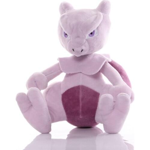 TAKARA TOMY 22cm Mewtwo Kawaii Plush Toys Pokemoned anime peripheral Soft Stuffed Dolls Collection Children Gifts