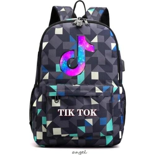 Tik Tok Custom-made Backpack Anti-theft Laptop Backpack for Teenager Boys Girls Student School Bags Men Women Mochilas
