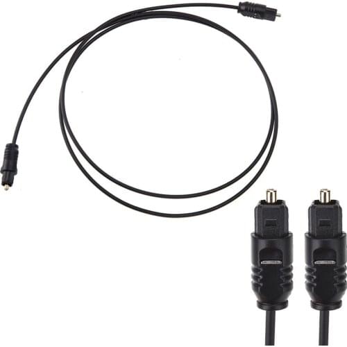 1000mm Optical Fiber Optic Toslink Digital Audio Cable 3ft gold Lot Dolby AC-3/DTS Decoding Connection Lines Audio Equipment