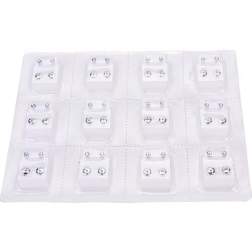 12 Pairs /lot Alloy Disposable Safe Ear Stud Piercing Gun Piercer Tool Earring Piercing Jewelry Color New