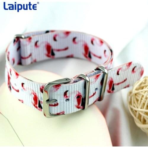 18mm 20mm Creative watchbands Sports Nato Strap Fabric Nylon Watchband Buckle Belt for 007 James Bond Watch Bands Corlorful