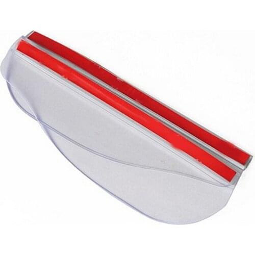 2pcs Car Back Mirror Eyebrow Rain Cover Universal Flexible PVC Rearview Mirror Rain Shade Rainproof Blades Car Accessories
