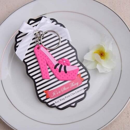 20 Pieces/lot) Perfect Wedding and Party Gift of High Heel Keychain Bridal Shower Decoration Favors For Bride-to-be gifts