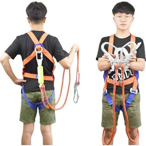 2021 NEW Adjustable Aerial Work Safety Belt Five-Point Safety Fall Protection Polypropylene fiber Camping climbing Accessories