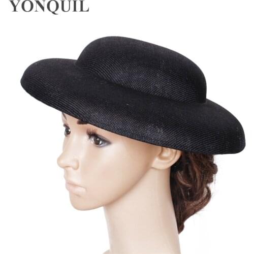30Cm Round Big Hats Fascinator Base in Womens Hair Accessories Imitation Sinamay Fascinator Material Wedding Party Headwear