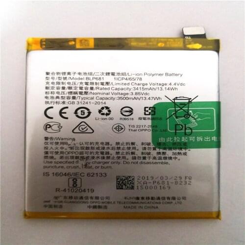 3415mAh BLP681 New Replacement Battery For OPPO R17 High Quality with Repair Tools