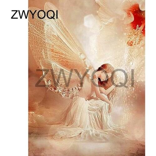 DIY 3D Diamond mosaic Full Round Diamond embroidery Fairy wingFull Square Diamond painting Cross stitch Flower Fairy angel wing