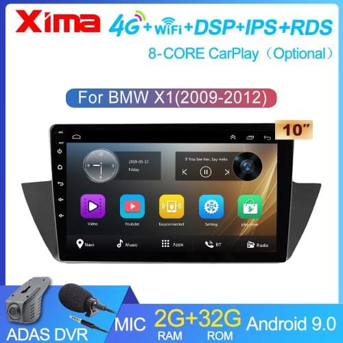 XIMA 2G+32G Android 9 For BMW X1 E84 2009 - 2012 Car Radio Multimedia Video Player Navigation GPS 2 din dvd