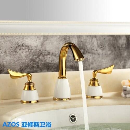AZOS Gold Bath Faucets