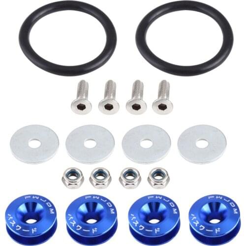VGEBY Quick Release Fastener Bumper Fastener Auto Car Aluminium Alloy Bumper Washer/Bolt Engine Bay Dress Up Kit Set
