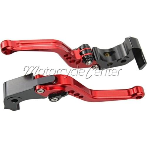 CNC Short Brake Clutch Levers For Ducati Hypermotard 821 Strada 2013-2014 13 14 Red Adjustable Lever