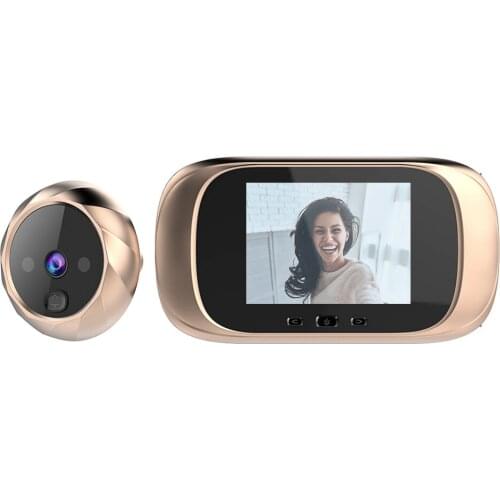DD1 2.8 inch TFT LCD Screen Digital Doorbell 0.3MP IR Night Vision Electronic Door Peephole Camera Viewer Door Bell Accessories