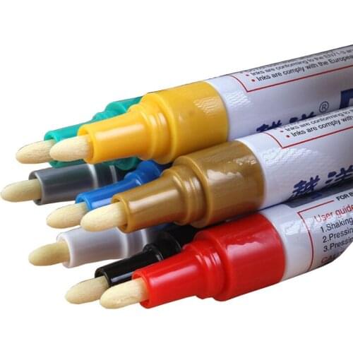 Color Waterproof Paint Pen Durable Low Odor Tire Pen Album DIY Graffiti Paint Marker Pen White Marker Touch Paint Stationery