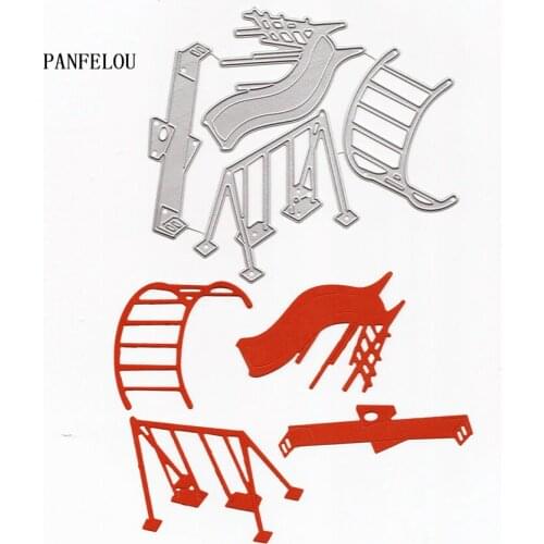 PANFELOU Fitness equipment Scrapbooking DIY album cards paper die metal craft stencils punch cuts dies cutting dies
