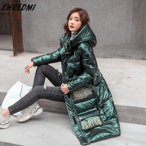 SWREDMI Jacket Women Winter 2021 Outerwear Coats Female Coat Long Casual Thick Warm Parkas Waterproof Clothing